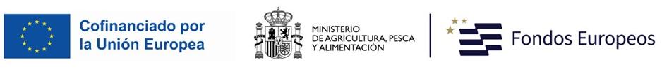 Logo Cofinanciado Unión Europera, Ministerio de Agricultura, Pesca y Alimentación, Fondos Europeos